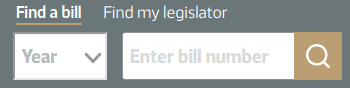 NDLC website redesigned find a bill form